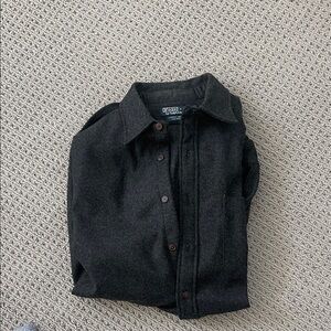 Polo by Ralph Lauren Men's Dark Gray Shirt Jacket